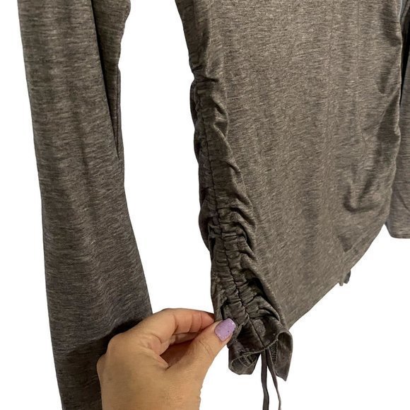 Athleta Encore Gray‎ Cinch Top Size XS - Picture 3 of 7